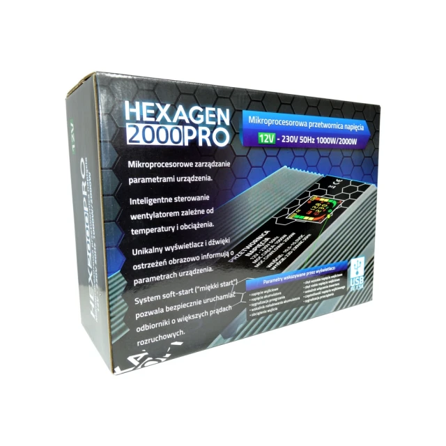 Przetwornica napięcia 12V 230V Hex-PRO Hexagen