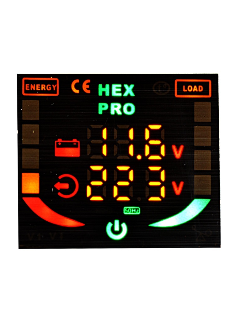 Wyświetlacz LED w przetwornicy HEX-PRO