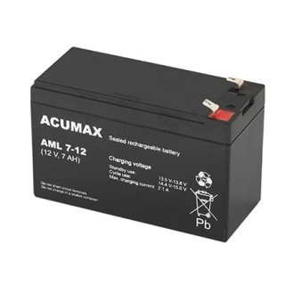 Akumulator AGM 12V 7Ah/7.2Ah do UPS i alarmów AML ACUMAX