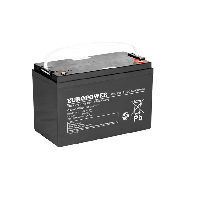 Akumulator żelowy AGM 100Ah 12V do UPS ESP Europower
