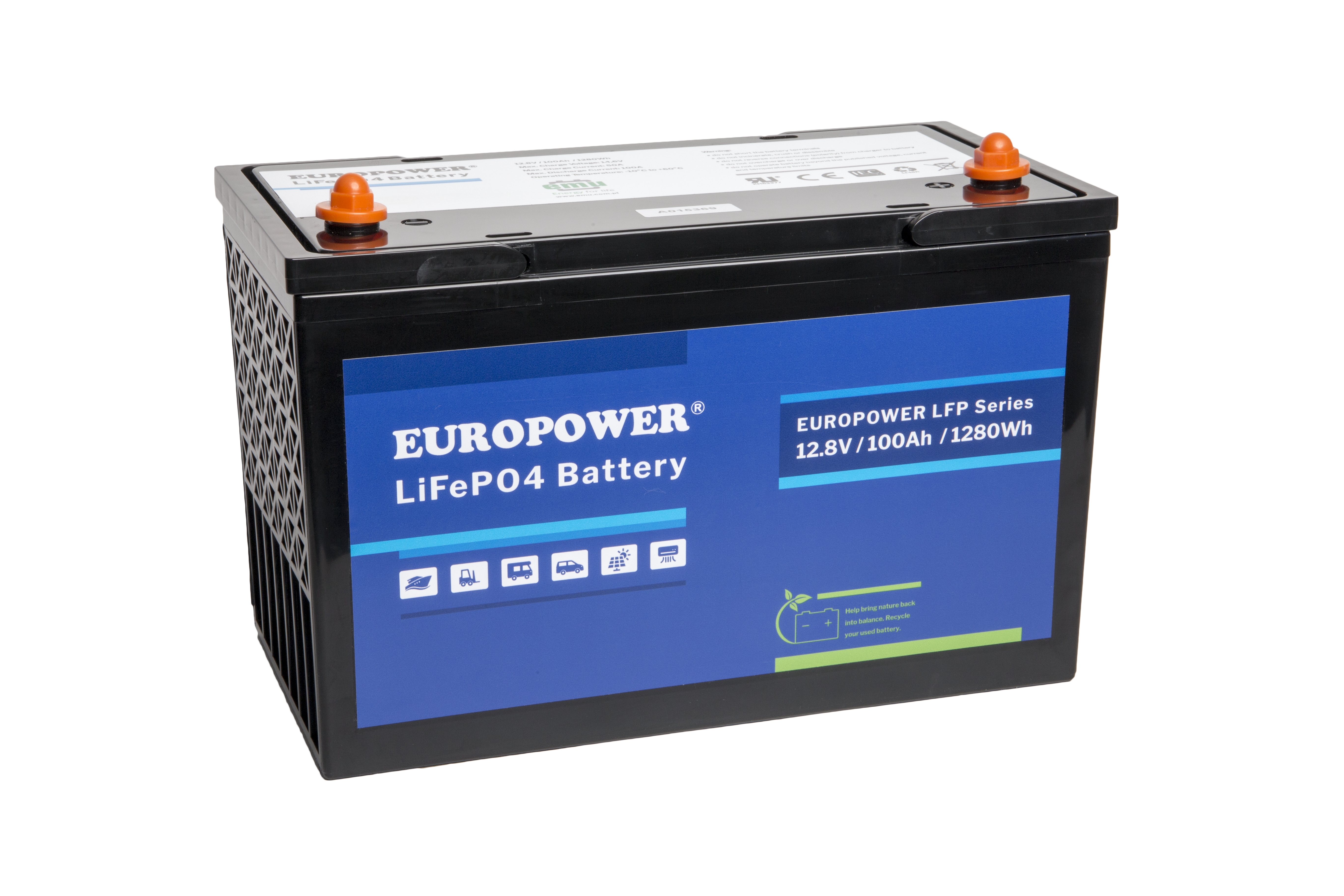 Akumulator EUROPOWER LiFePO4 12V 100Ah
